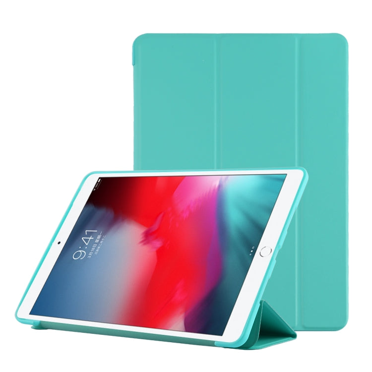 Custodia inferiore in plastica PU Custodia pieghevole in pelle pieghevole sinistra e destra con staffa tripla e Smart Sleep per iPad Air3 2019