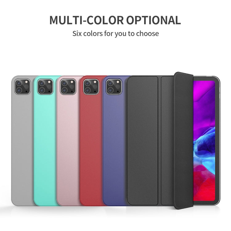 Custodia in pelle PU magnetica ultrasottile con clip bifacciale a ribaltamento orizzontale per iPad Pro 12,9 pollici (2018), con supporto triplo pieghevole e funzione di sospensione/sveglia, For iPad Pro 12.9 2022 / 2021 / 2020 / 2018