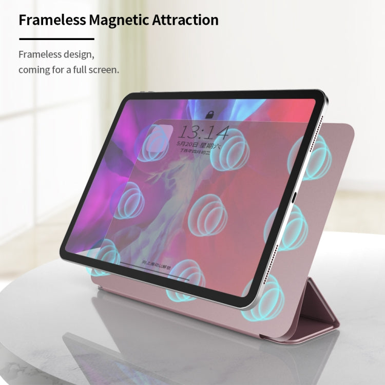 Custodia in pelle PU magnetica ultrasottile con clip bifacciale a ribaltamento orizzontale per iPad Pro 12,9 pollici (2018), con supporto triplo pieghevole e funzione di sospensione/sveglia, For iPad Pro 12.9 2022 / 2021 / 2020 / 2018