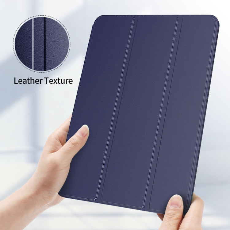 Custodia in pelle PU magnetica ultrasottile con clip bifacciale a ribaltamento orizzontale per iPad Pro 12,9 pollici (2018), con supporto triplo pieghevole e funzione di sospensione/sveglia, For iPad Pro 12.9 2022 / 2021 / 2020 / 2018