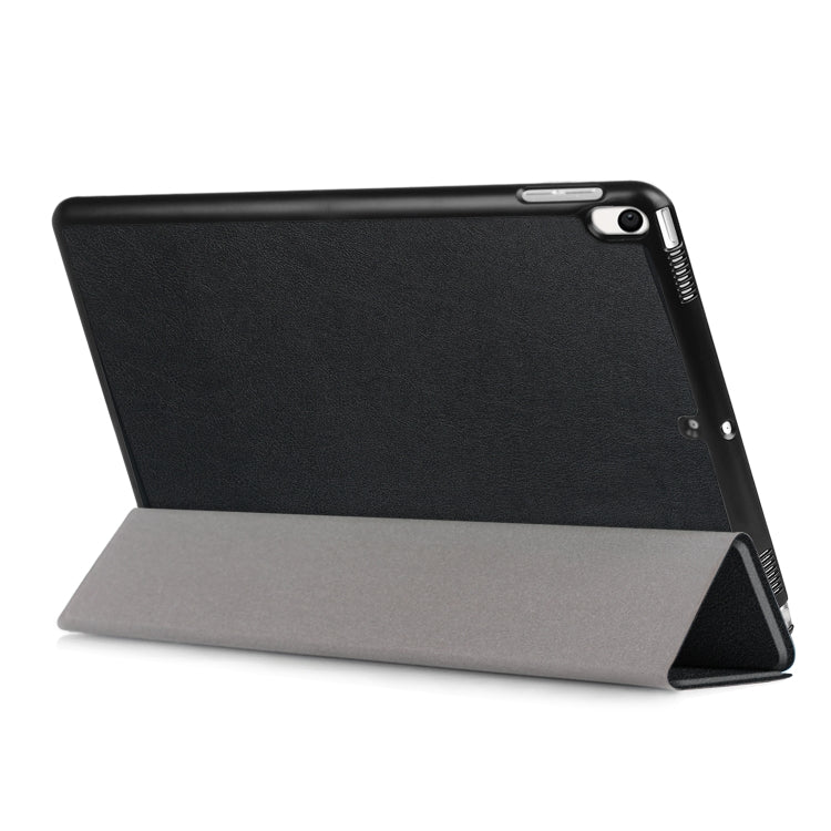 Custodia in pelle con chiusura orizzontale Custer Texture per iPad Air 2019 da 10,5 pollici, con supporto triplo pieghevole e funzione di sospensione/sveglia, For iPad Air 2019 10.5 inch