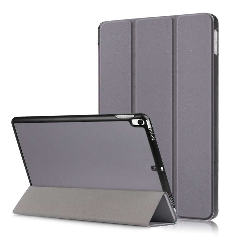 Custodia in pelle con chiusura orizzontale Custer Texture per iPad Air 2019 da 10,5 pollici, con supporto triplo pieghevole e funzione di sospensione/sveglia, For iPad Air 2019 10.5 inch