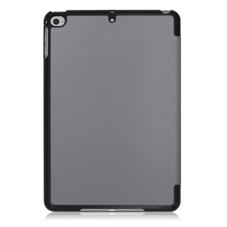 Custodia in pelle con chiusura orizzontale Custer Texture per iPad Mini 2019 e Mini 4, con supporto triplo e funzione di sospensione/sveglia, For iPad Mini 2019 & Mini 4