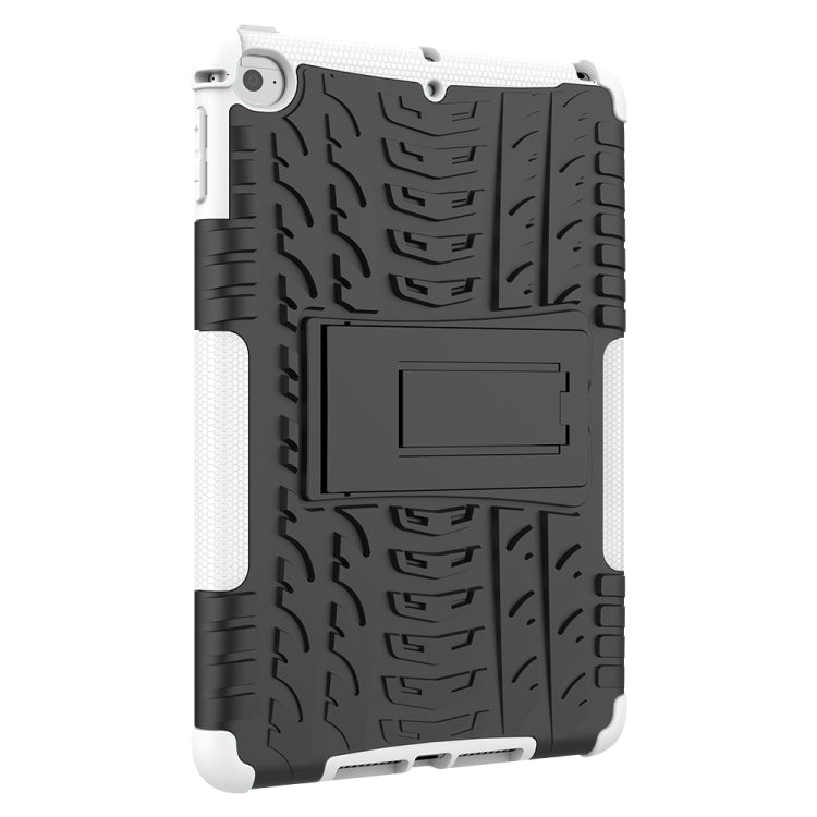 Custodia antiurto in TPU+PC con texture pneumatici per iPad Mini 2019, con supporto, For iPad Mini 2019