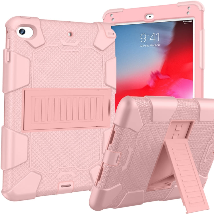 Guscio protettivo in silicone bicolore antiurto per iPad Mini 2019 e 4, con supporto (rosa rosso+blu), IPRO0183A, IPRO0183B, IPRO0183C, IPRO0183D, IPRO0183E, IPRO0183F, IPRO0183G, IPRO0183H, IPRO0183I, IPRO0183J, IPRO0183K