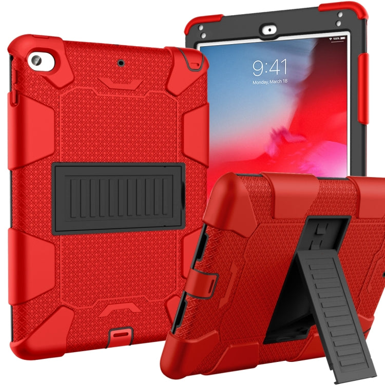 Guscio protettivo in silicone bicolore antiurto per iPad Mini 2019 e 4, con supporto (rosa rosso+blu), IPRO0183A, IPRO0183B, IPRO0183C, IPRO0183D, IPRO0183E, IPRO0183F, IPRO0183G, IPRO0183H, IPRO0183I, IPRO0183J, IPRO0183K