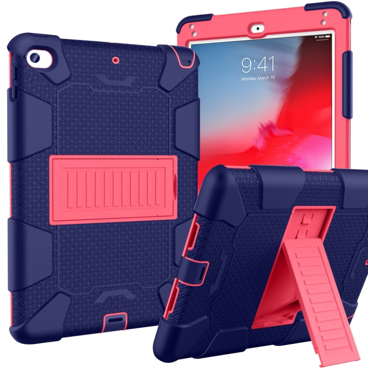 Guscio protettivo in silicone bicolore antiurto per iPad Mini 2019 e 4, con supporto (rosa rosso+blu), IPRO0183A, IPRO0183B, IPRO0183C, IPRO0183D, IPRO0183E, IPRO0183F, IPRO0183G, IPRO0183H, IPRO0183I, IPRO0183J, IPRO0183K