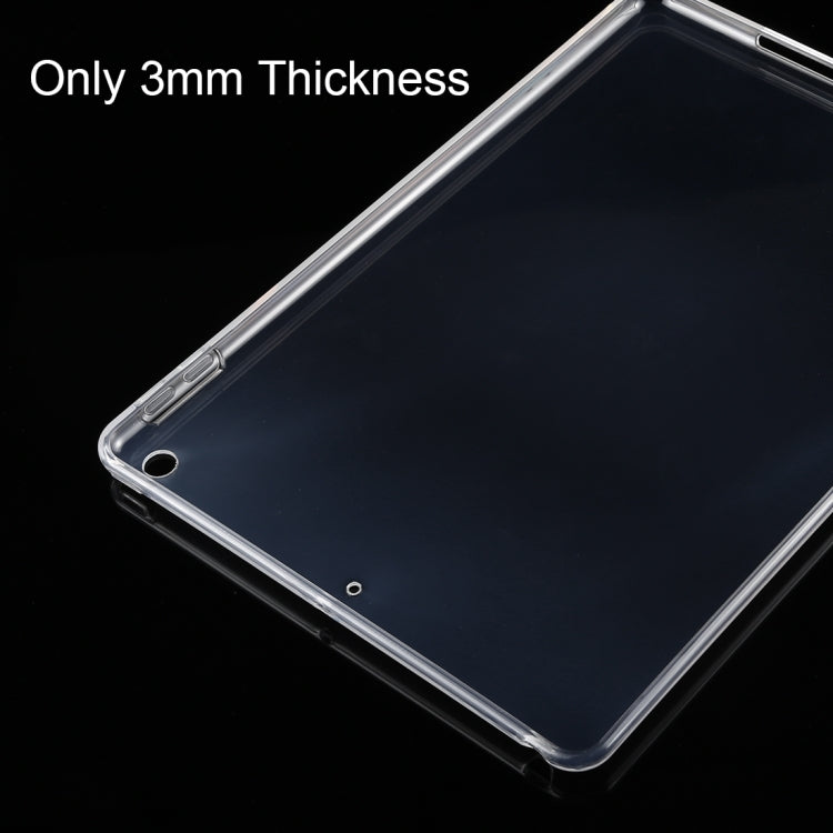 Per iPad 10.2 2021/2020/2019 Custodia protettiva morbida in TPU trasparente HD da 3 mm, For iPad 10.2 2021 / 2020 / 2019