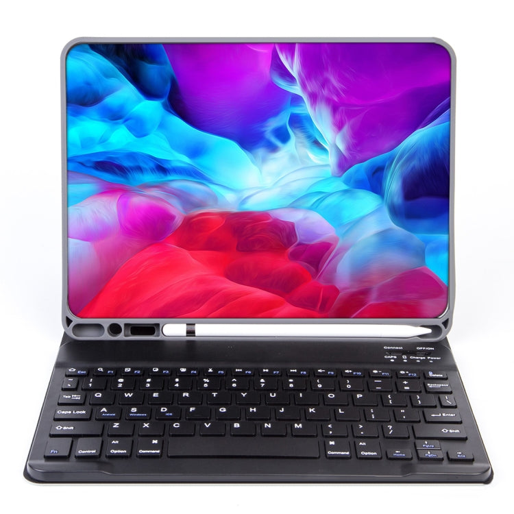 X-11B Custodia per tablet con tastiera Bluetooth staccabile in tinta unita per iPad Pro 11 pollici 2020/2018, con slot per penna, Black Keyboard