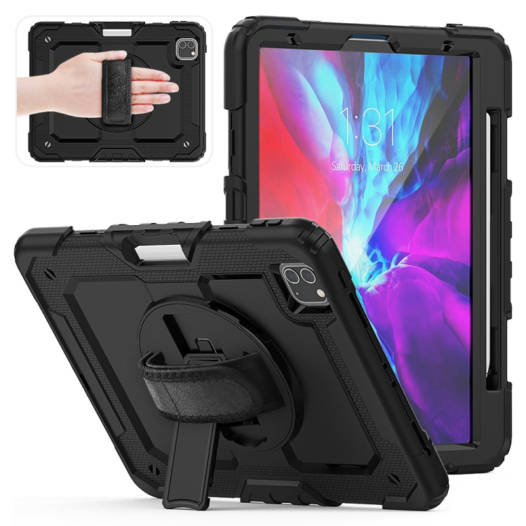 Per iPad Pro 11 pollici (2018) / Pro 11 pollici (2020) Gel di silice colorato antiurto + custodia protettiva per tablet PC con supporto, tracolla, cinghia da polso e slot per penna, For iPad Pro 11 inch (2018)