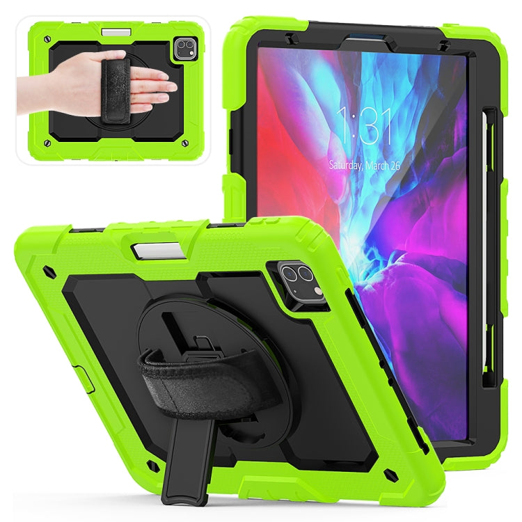 Per iPad Pro 11 pollici (2018) / Pro 11 pollici (2020) Gel di silice colorato antiurto + custodia protettiva per tablet PC con supporto, tracolla, cinghia da polso e slot per penna, For iPad Pro 11 inch (2018)