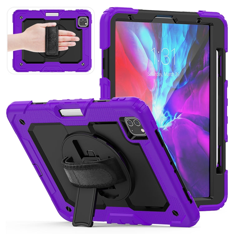 Per iPad Pro 11 pollici (2018) / Pro 11 pollici (2020) Gel di silice colorato antiurto + custodia protettiva per tablet PC con supporto, tracolla, cinghia da polso e slot per penna, For iPad Pro 11 inch (2018)