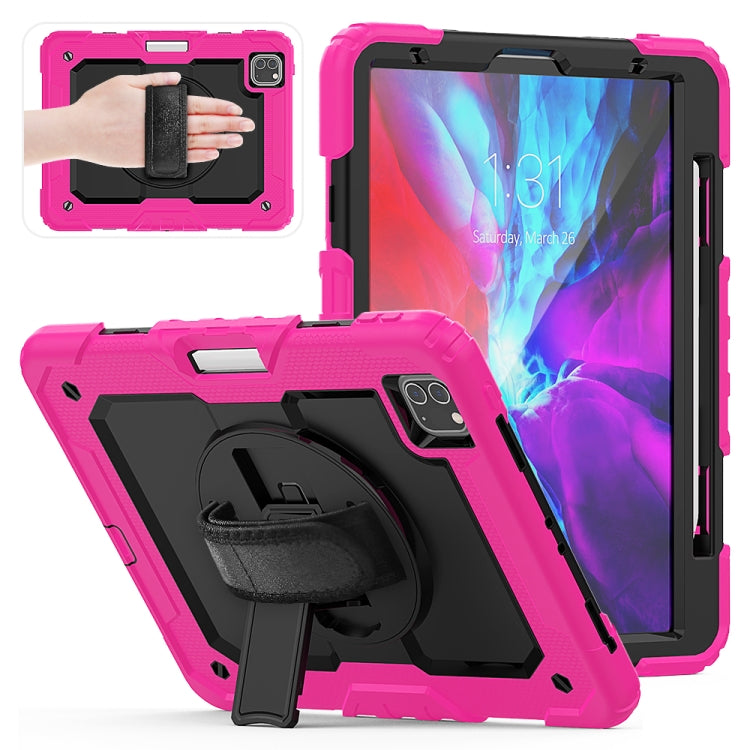 Per iPad Pro 11 pollici (2018) / Pro 11 pollici (2020) Gel di silice colorato antiurto + custodia protettiva per tablet PC con supporto, tracolla, cinghia da polso e slot per penna, For iPad Pro 11 inch (2018)