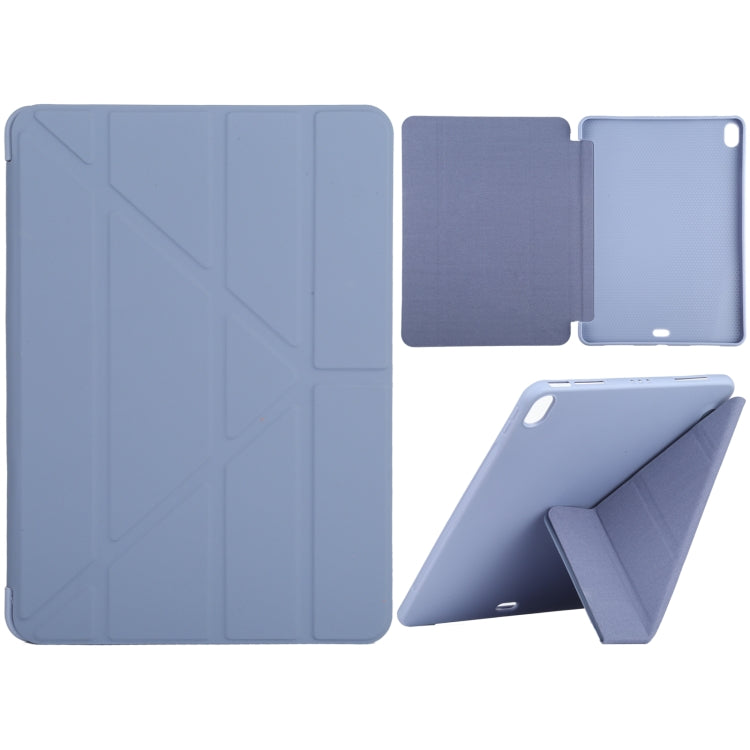Custodia in pelle Millet Texture PU+ silicone a copertura totale con supporto multi-pieghevole per iPad Air (2020) 10,9 pollici, For iPad Air (2020) 10.9 inch