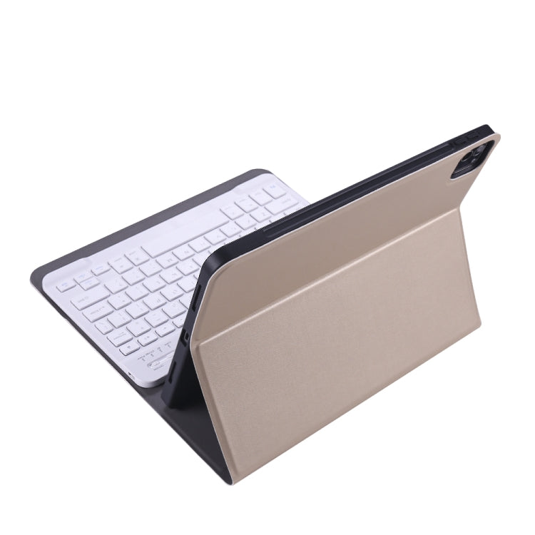 A11B Bluetooth 3.0 Custodia per tablet in pelle con tastiera Bluetooth staccabile in ABS ultrasottile con supporto e slot per penna per iPad Pro 11 pollici 2021, For iPad Pro 11 2022 / 2021 / Air 5 / Air 4