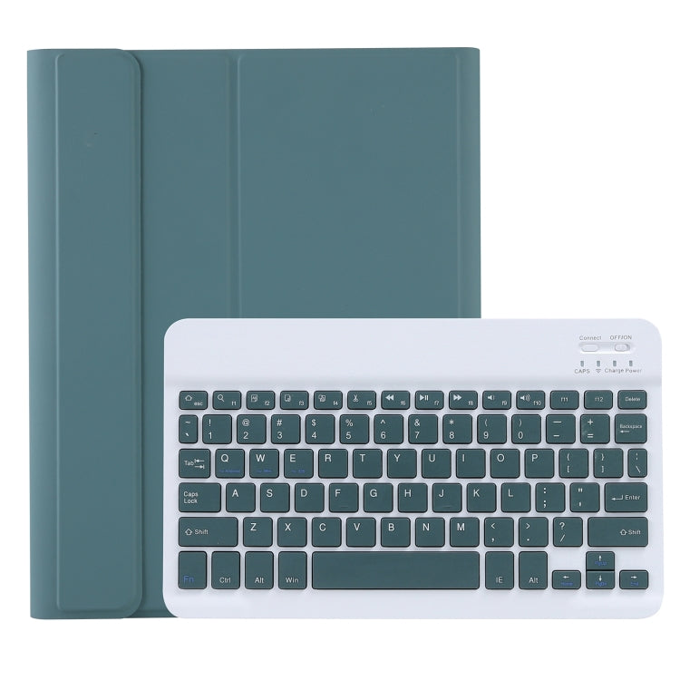 C-11B Custodia tablet in pelle staccabile con tastiera Bluetooth color caramello con slot per penna e supporto per iPad Pro 11 pollici 2021, For iPad Pro 11 2022 / 2021 / Air 5 / Air 4