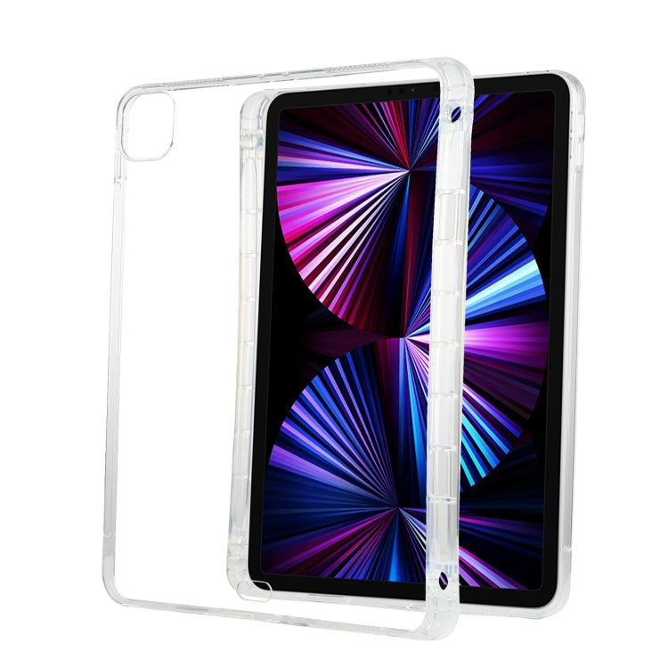 Per iPad Pro 11 2022/2021 Custodia protettiva antigoccia in silicone TPU trasparente all-inclusive con slot per penna, For iPad Pro 11 2022 / 2021