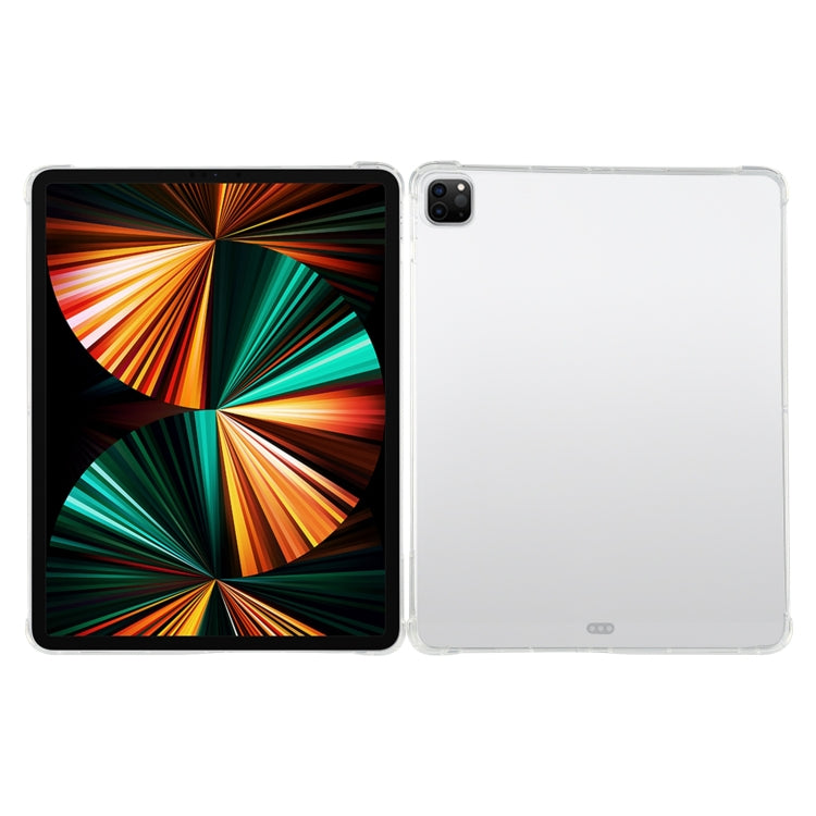 Per iPad Pro 12.9 2022/2021 Custodia protettiva trasparente antigoccia per airbag a quattro angoli con slot per penna, For iPad Pro 12.9 2022 / 2021