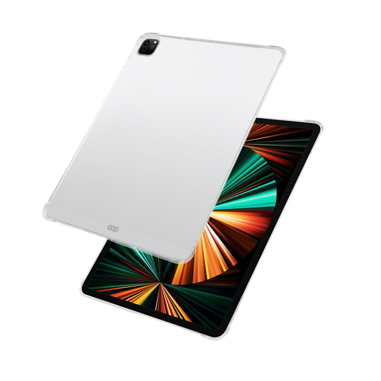 Per iPad Pro 12.9 2022/2021 Custodia protettiva trasparente antigoccia per airbag a quattro angoli con slot per penna, For iPad Pro 12.9 2022 / 2021