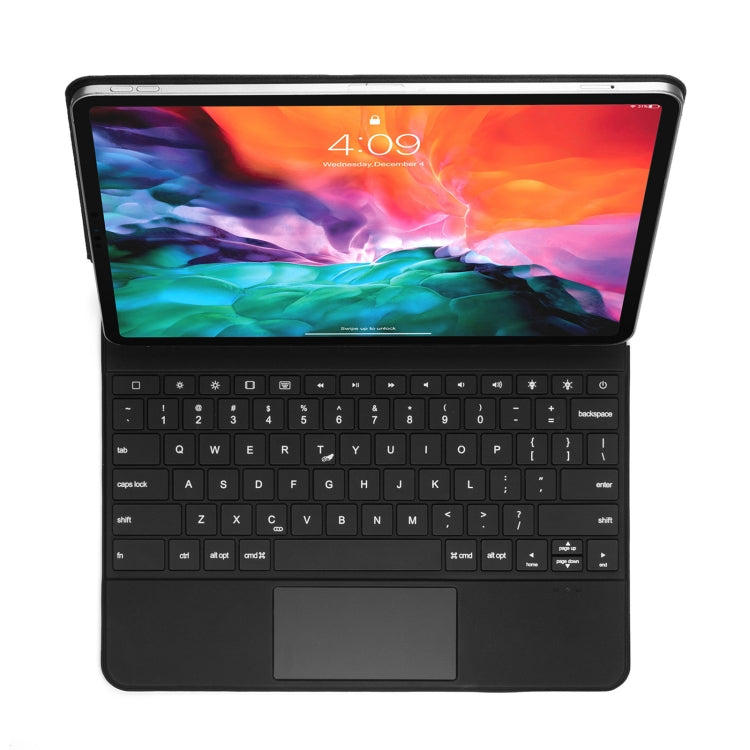 P129 Pro Custodia tablet in pelle ultrasottile staccabile con tastiera Bluetooth con touchpad e retroilluminazione bianca per iPad Pro 12,9 pollici 2021/2020/2018/2017, P129 Pro
