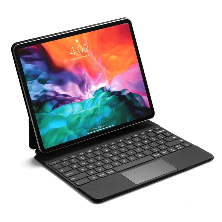 P129 Pro Custodia tablet in pelle ultrasottile staccabile con tastiera Bluetooth con touchpad e retroilluminazione bianca per iPad Pro 12,9 pollici 2021/2020/2018/2017, P129 Pro