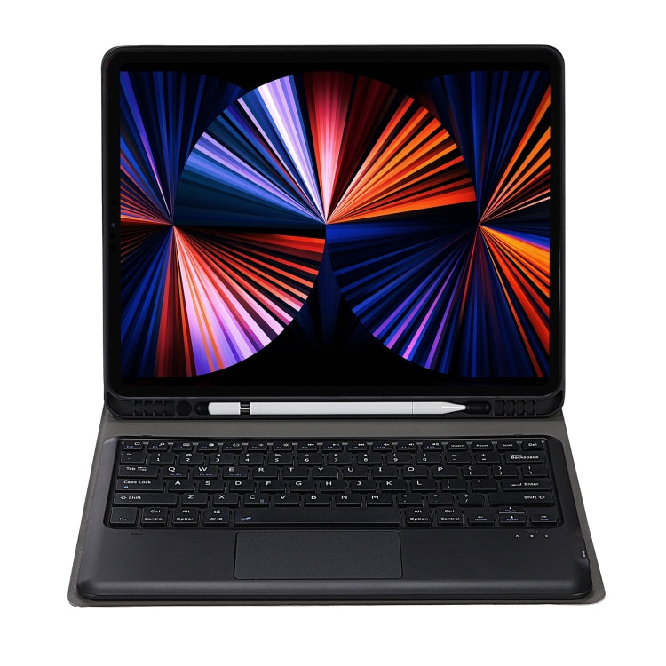 A12B-A Custodia per tablet con tastiera Bluetooth staccabile in ABS ultrasottile con touchpad, slot per penna e supporto per iPad Pro 12.9 2021/2020/2018