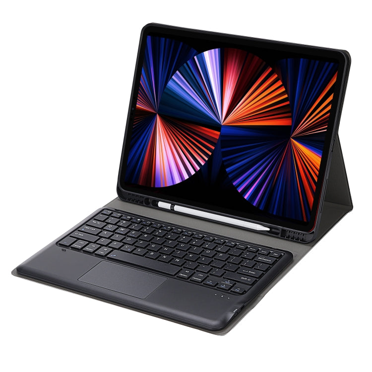 A12B-A Custodia per tablet con tastiera Bluetooth staccabile in ABS ultrasottile con touchpad, slot per penna e supporto per iPad Pro 12.9 2021/2020/2018