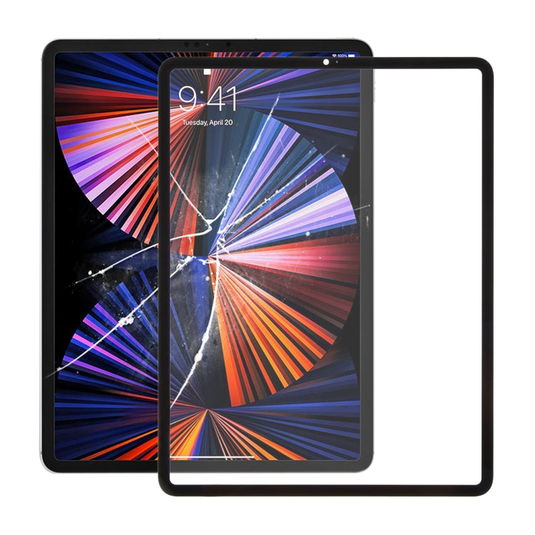 For iPad Pro 12.9 2021 5th / 2022 6th Front Screen Outer Glass Lens with OCA Adhesive Optically Clear, For iPad Pro 12.9 2021 / 2022