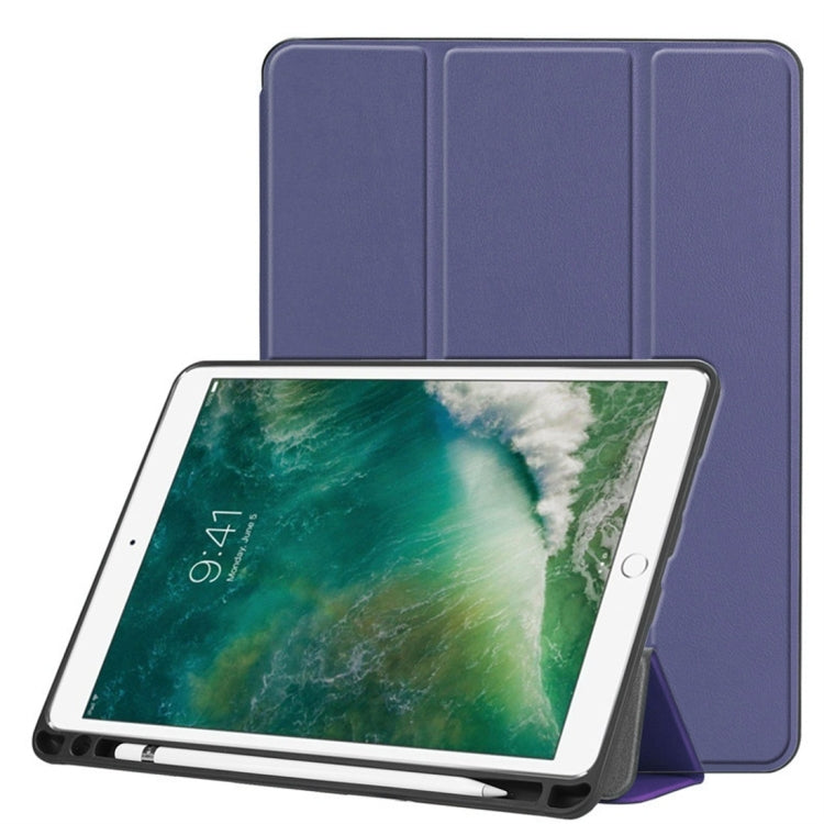 Custodia in pelle con chiusura orizzontale Custer Texture per iPad Pro 10,5 pollici / iPad Air (2019), con supporto triplo pieghevole e slot per penna, For iPad Pro 10.5 Inch / iPad Air (2019), iPad Pro 10.5 Inch / iPad Air (2019)