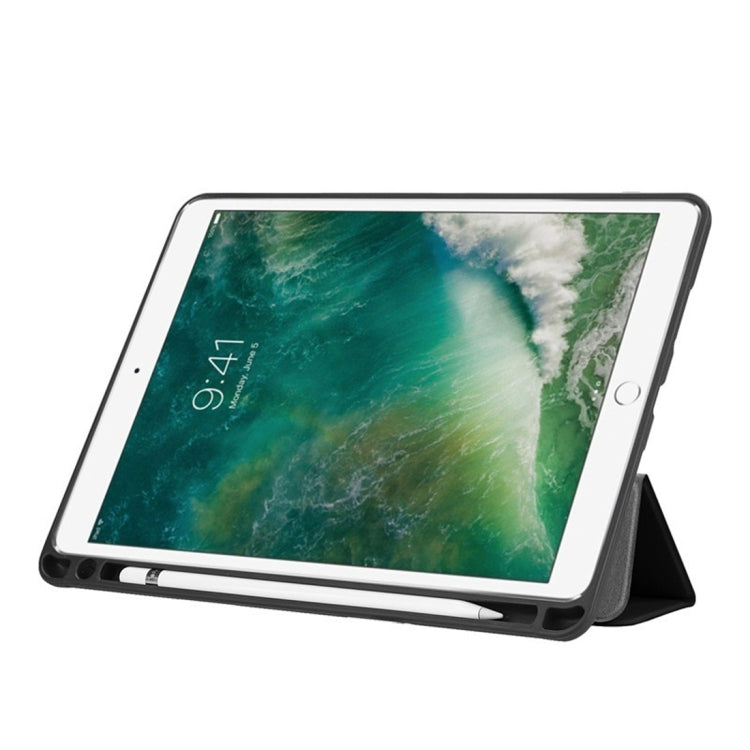 Custodia in pelle con chiusura orizzontale Custer Texture per iPad Pro 10,5 pollici / iPad Air (2019), con supporto triplo pieghevole e slot per penna, For iPad Pro 10.5 Inch / iPad Air (2019), iPad Pro 10.5 Inch / iPad Air (2019)