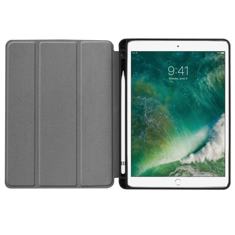 Custodia in pelle con chiusura orizzontale Custer Texture per iPad Pro 10,5 pollici / iPad Air (2019), con supporto triplo pieghevole e slot per penna, For iPad Pro 10.5 Inch / iPad Air (2019), iPad Pro 10.5 Inch / iPad Air (2019)