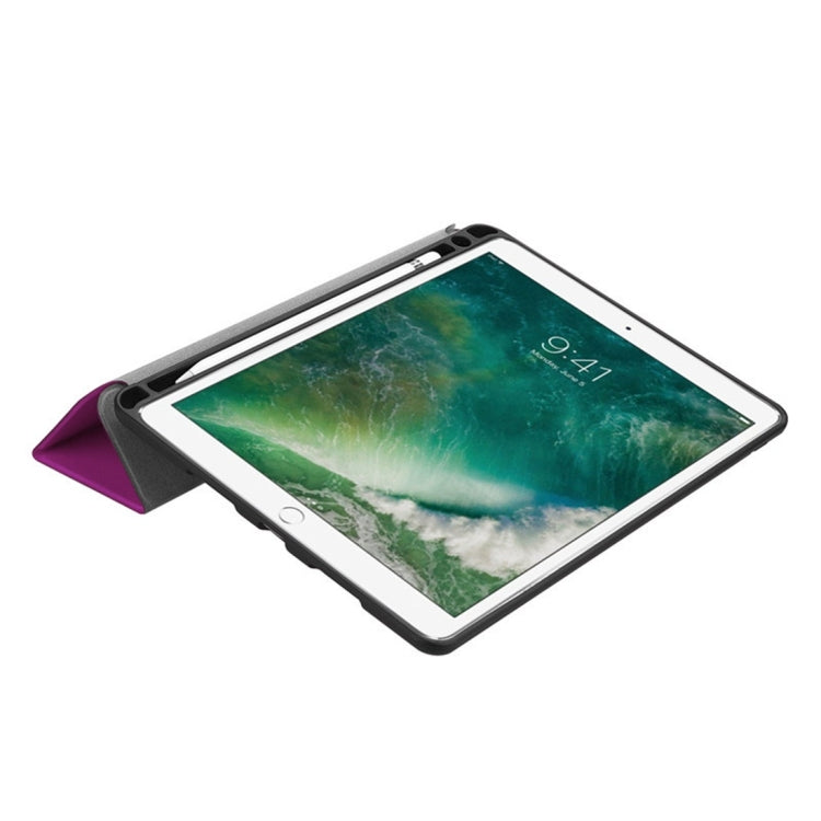 Custodia in pelle con chiusura orizzontale Custer Texture per iPad Pro 10,5 pollici / iPad Air (2019), con supporto triplo pieghevole e slot per penna, For iPad Pro 10.5 Inch / iPad Air (2019), iPad Pro 10.5 Inch / iPad Air (2019)