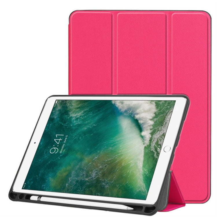 Custodia in pelle con chiusura orizzontale Custer Texture per iPad Pro 10,5 pollici / iPad Air (2019), con supporto triplo pieghevole e slot per penna, For iPad Pro 10.5 Inch / iPad Air (2019), iPad Pro 10.5 Inch / iPad Air (2019)