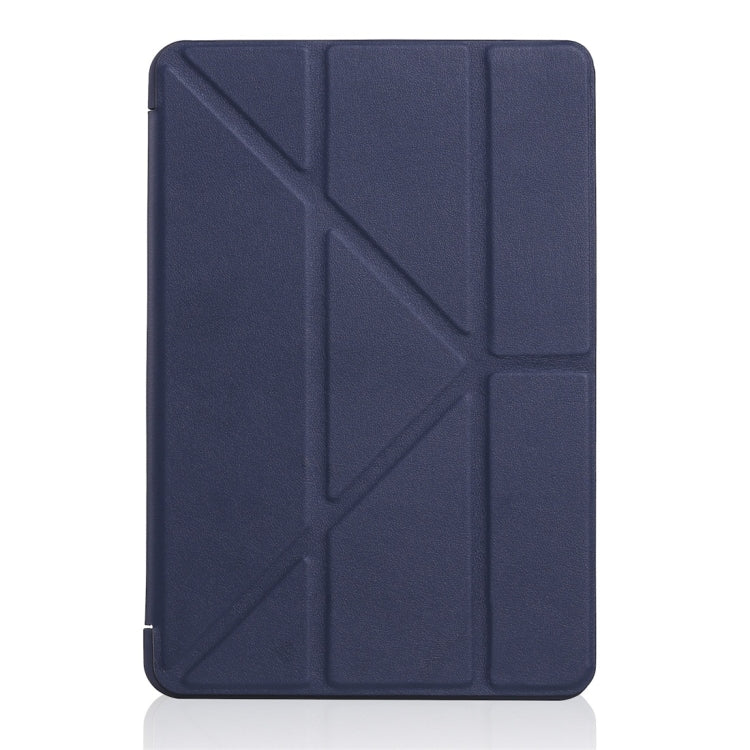 Custodia in pelle a copertura totale con texture PU+ gel di silice Millet per iPad Mini 2019, con supporto multi-pieghevole