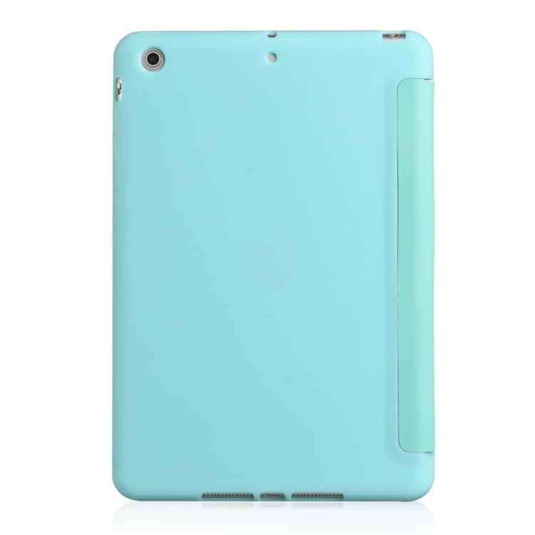 Custodia in pelle a copertura totale con texture PU+ gel di silice Millet per iPad Mini 2019, con supporto multi-pieghevole