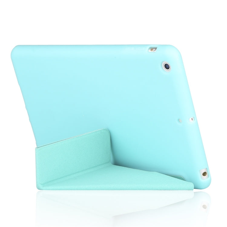 Custodia in pelle a copertura totale con texture PU+ gel di silice Millet per iPad Mini 2019, con supporto multi-pieghevole