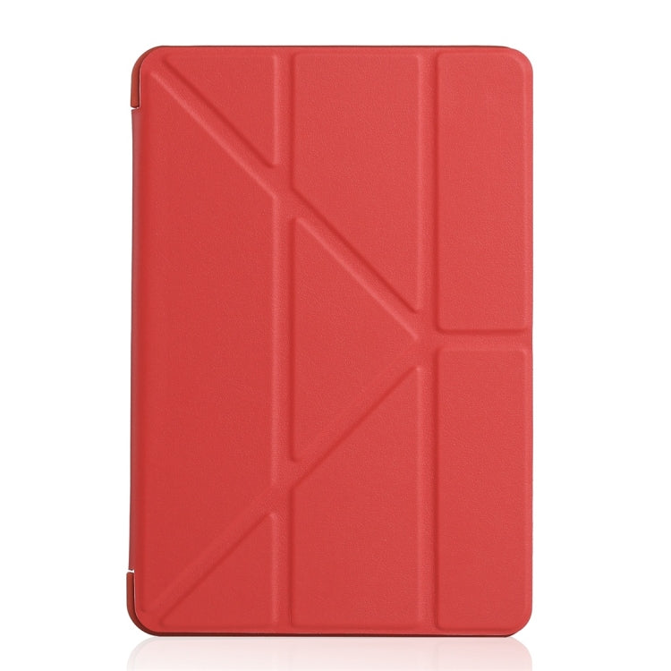 Custodia in pelle a copertura totale con texture PU+ gel di silice Millet per iPad Mini 2019, con supporto multi-pieghevole
