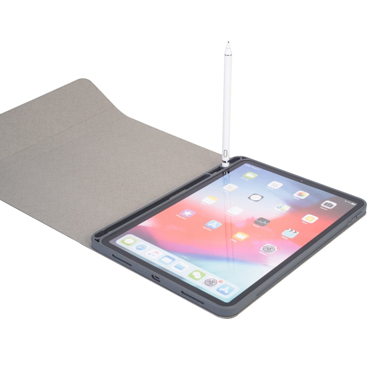 RK11 per iPad Pro 11 pollici texture seta staccabile custodia in pelle per tablet in pelle con tastiera Bluetooth con slot per penna e funzione di supporto