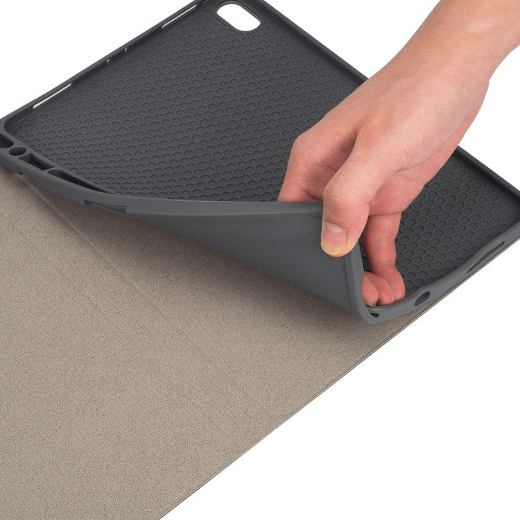 RK11 per iPad Pro 11 pollici texture seta staccabile custodia in pelle per tablet in pelle con tastiera Bluetooth con slot per penna e funzione di supporto