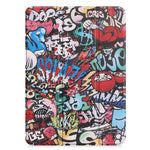 Custodia in pelle con motivo Graffiti per iPad Pro 11" (2018)