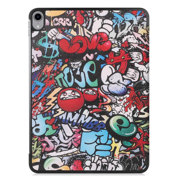 Custodia in pelle con motivo Graffiti per iPad Pro 11" (2018)