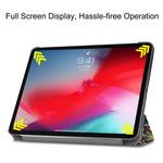Custodia in pelle con motivo Graffiti per iPad Pro 11" (2018)