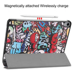 Custodia in pelle con motivo Graffiti per iPad Pro 11" (2018)