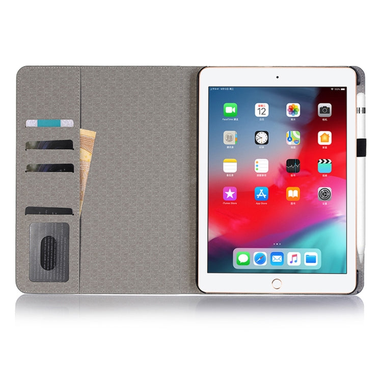 Custodia in pelle PU con chiusura orizzontale a trama incrociata per iPad Pro 11 pollici (2018), con supporto, slot per carte e portafoglio, For iPad Air 11 2024 / iPad Pro 11 inch (2018)