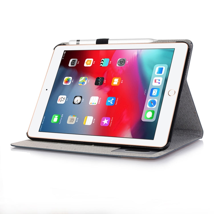 Custodia in pelle PU con chiusura orizzontale a trama incrociata per iPad Pro 11 pollici (2018), con supporto, slot per carte e portafoglio, For iPad Air 11 2024 / iPad Pro 11 inch (2018)