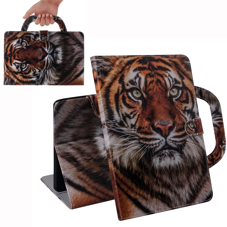 Custodia in pelle con chiusura orizzontale modello tigre per iPad Mini (2019) / Mini 1/2/3/4, con supporto, slot per carte e portafoglio, iPad Mini(2019) / Mini 1 / 2 / 3 / 4