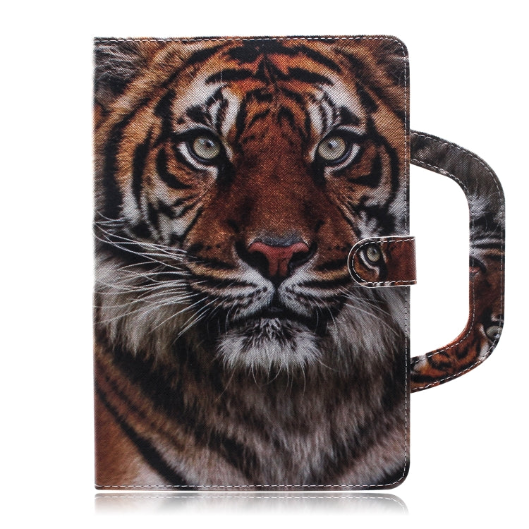 Custodia in pelle con chiusura orizzontale modello tigre per iPad Mini (2019) / Mini 1/2/3/4, con supporto, slot per carte e portafoglio, iPad Mini(2019) / Mini 1 / 2 / 3 / 4