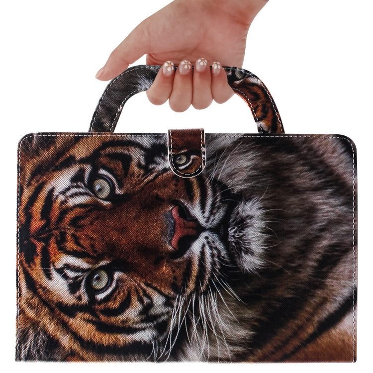 Custodia in pelle con chiusura orizzontale modello tigre per iPad Mini (2019) / Mini 1/2/3/4, con supporto, slot per carte e portafoglio, iPad Mini(2019) / Mini 1 / 2 / 3 / 4