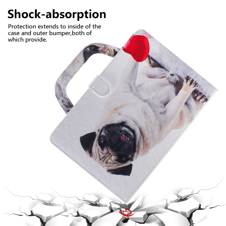 Custodia in pelle con chiusura orizzontale con motivo cane per iPad Mini (2019) / Mini 1/2/3/4, con supporto, slot per carte e portafoglio, For iPad Mini(2019) / Mini 1 / 2 / 3 / 4