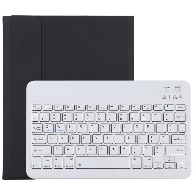 TG11B Tastiera Bluetooth bianca staccabile + Custodia tablet in pelle microfibra per iPad Pro 11 pollici (2020), con slot per penna e supporto, White Keyboard